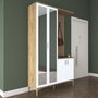 Hanah Home Soporte de Entrada EA147 - 4486 Nogal y Blanco